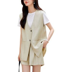 Ounixue Womens  2Pc Vest & Short Set